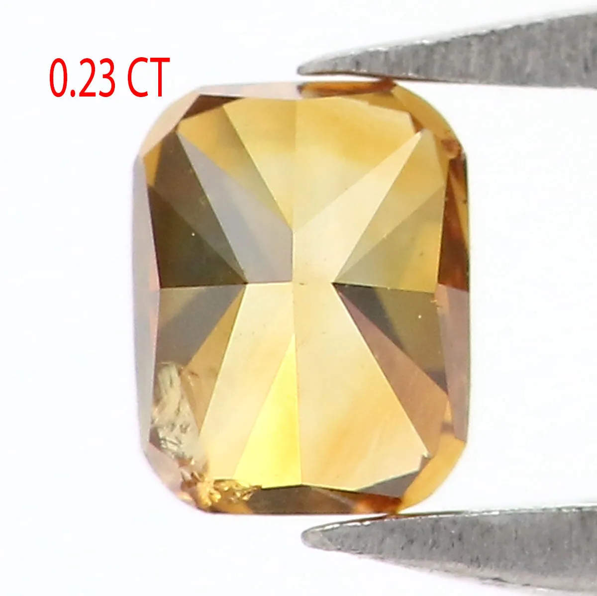 0.23 CT Natural Loose Cushion Shape Diamond Yellow Brown Color Cushion Diamond 3.75 MM Natural Diamond Cushion Brilliant Cut Dia