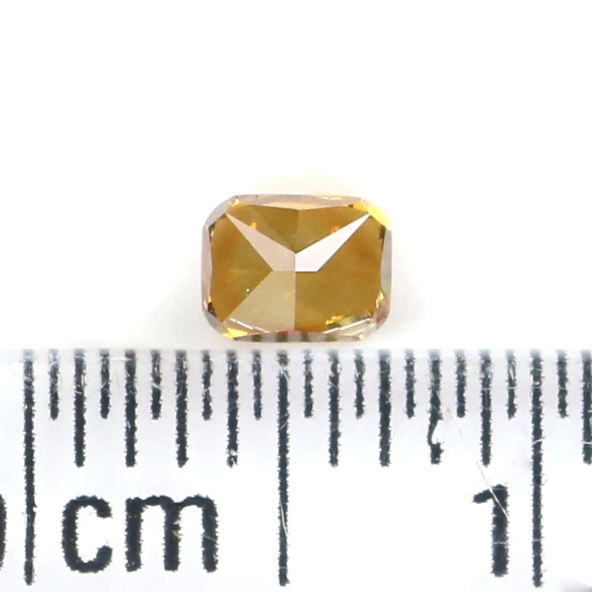 0.23 CT Natural Loose Cushion Shape Diamond Yellow Brown Color Cushion Diamond 3.75 MM Natural Diamond Cushion Brilliant Cut Dia