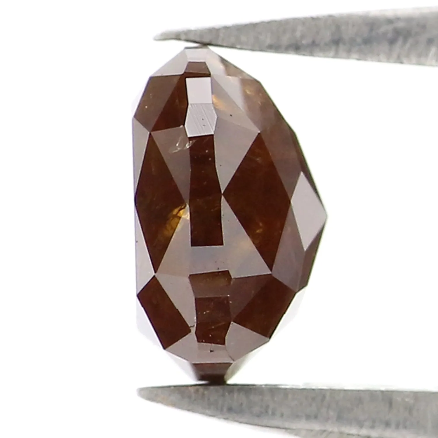 1.01 CT Natural Loose Cushion Shape Diamond Brown Color Cushion Cut Diamond 5.75 MM Natural Loose Diamond Cushion Rose Cut Diamo