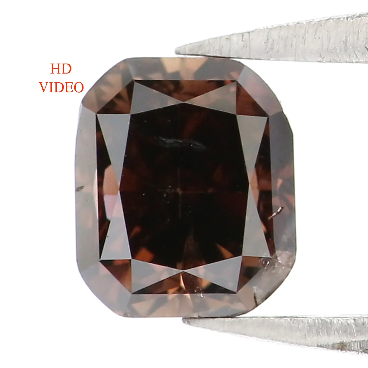 1.05 CT Natural Loose Cushion Shape Diamond Brown Color Cushion Diamond 5.75 MM Natural Brown Diamond Cushion Brilliant Cut Diam