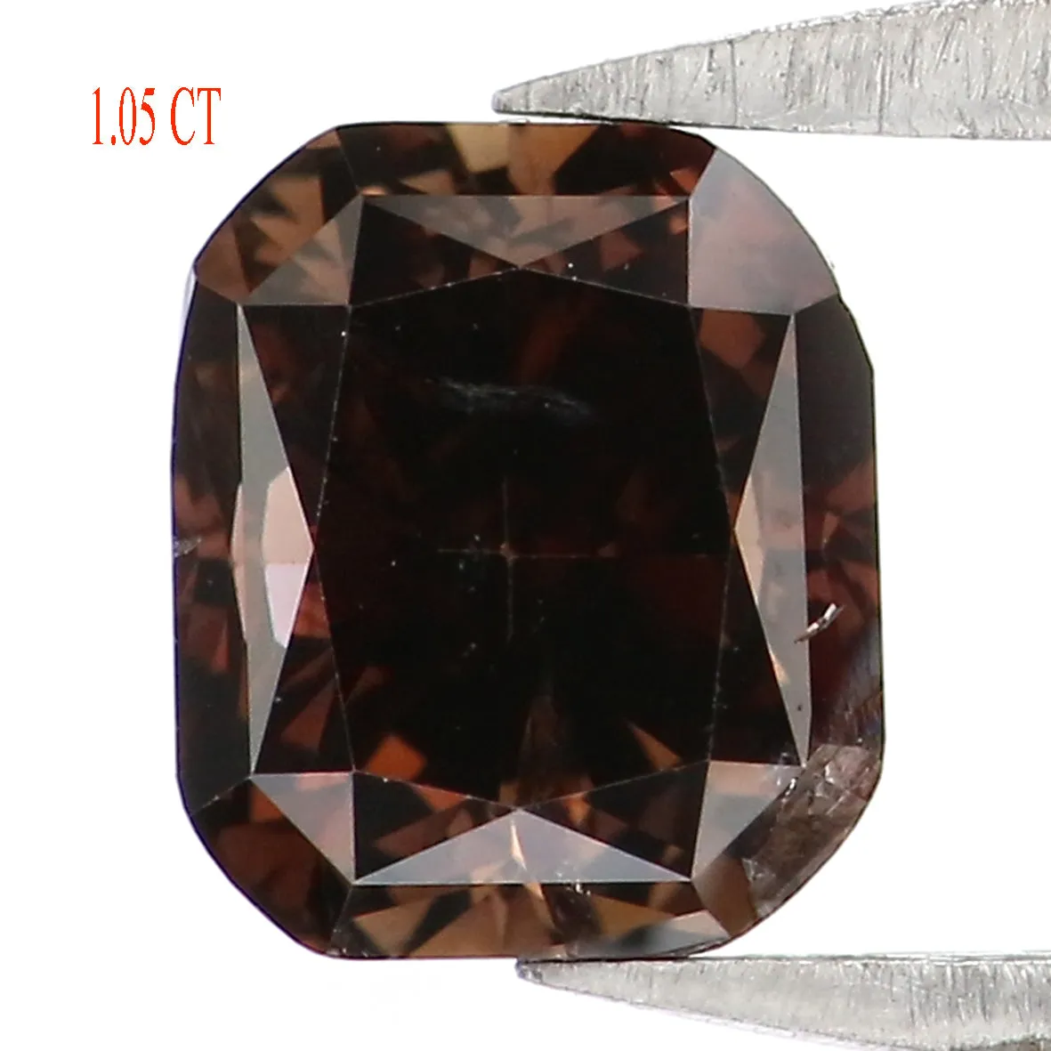 1.05 CT Natural Loose Cushion Shape Diamond Brown Color Cushion Diamond 5.75 MM Natural Brown Diamond Cushion Brilliant Cut Diam