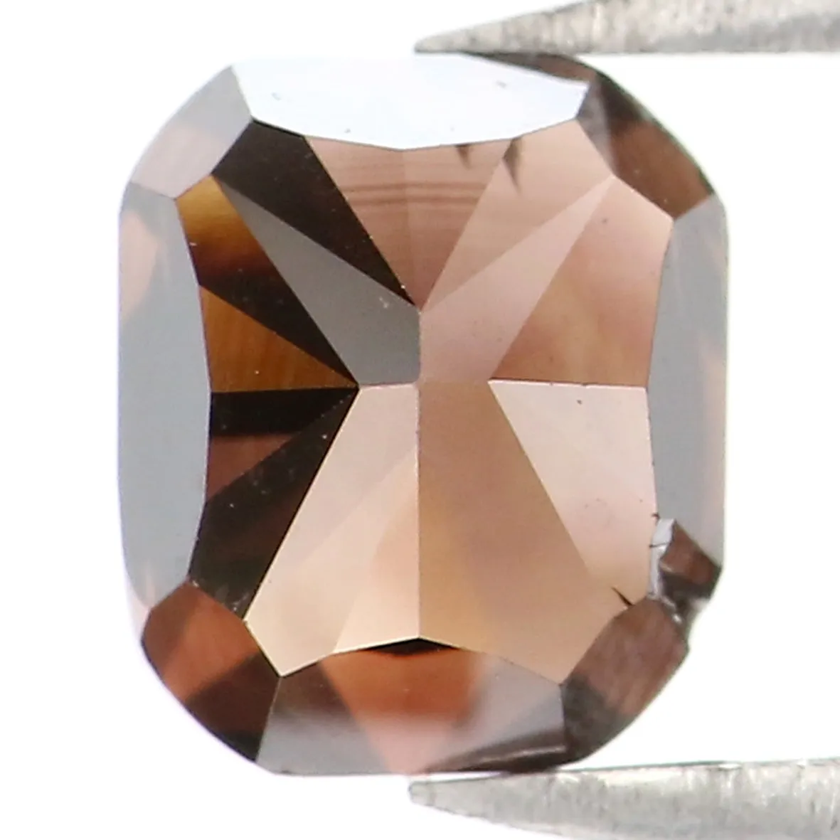 1.05 CT Natural Loose Cushion Shape Diamond Brown Color Cushion Diamond 5.75 MM Natural Brown Diamond Cushion Brilliant Cut Diam