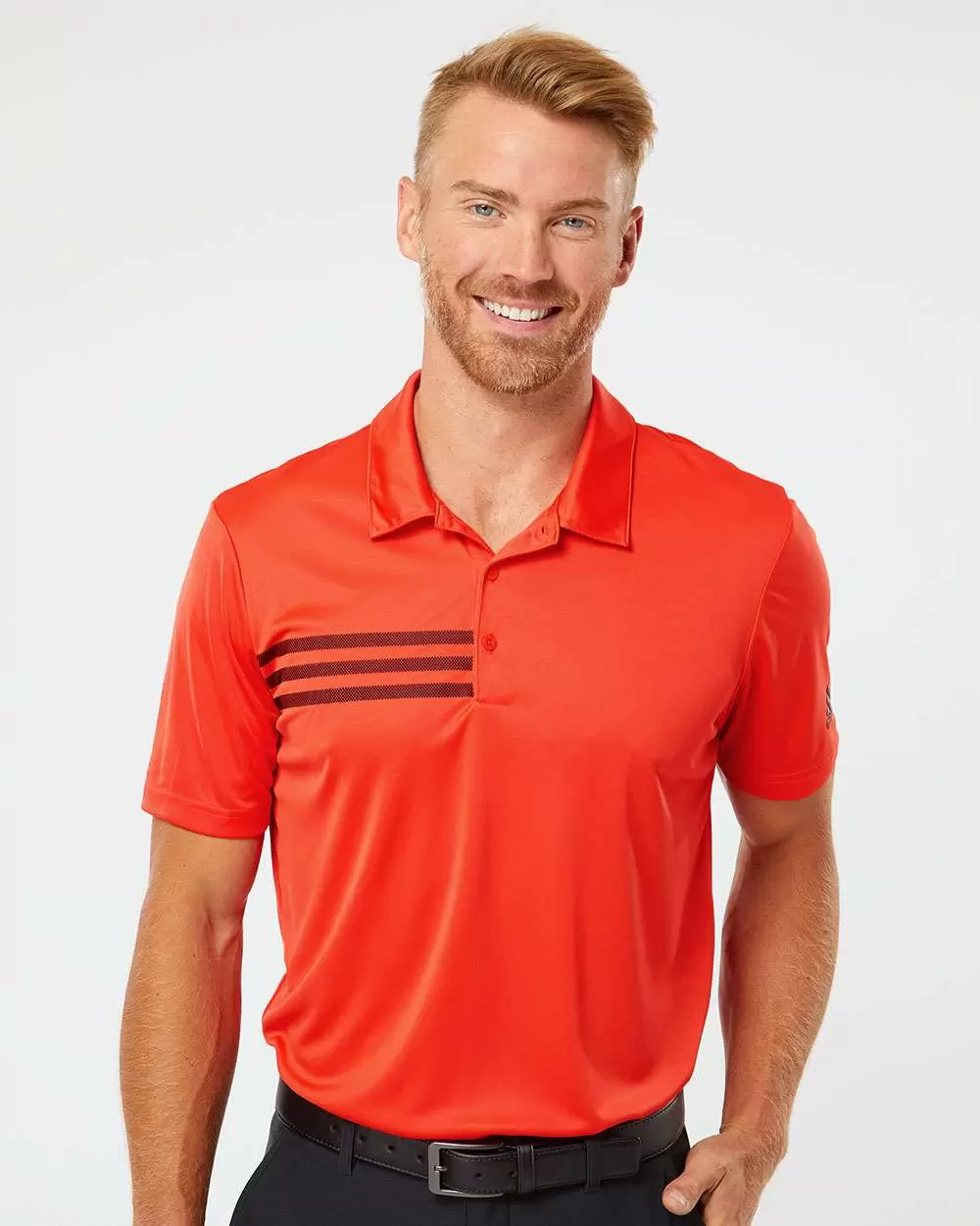 Adidas Golf Clothing A324 3-Stripes Chest Sport Shirt SKU: A324