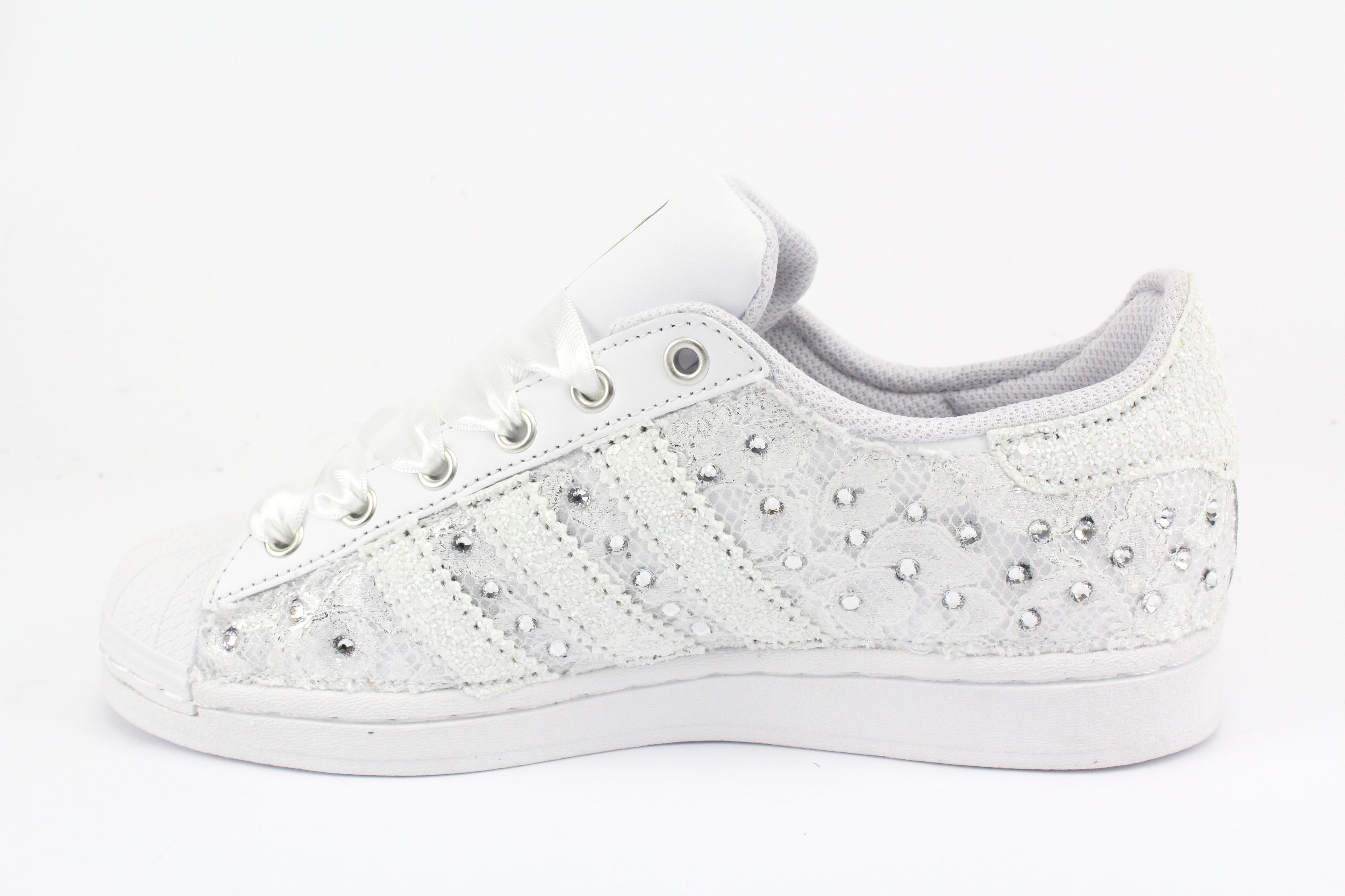 Adidas Superstar Pizzo White & Strass Termo