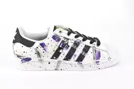 Adidas Superstar Purple/Black Vernice