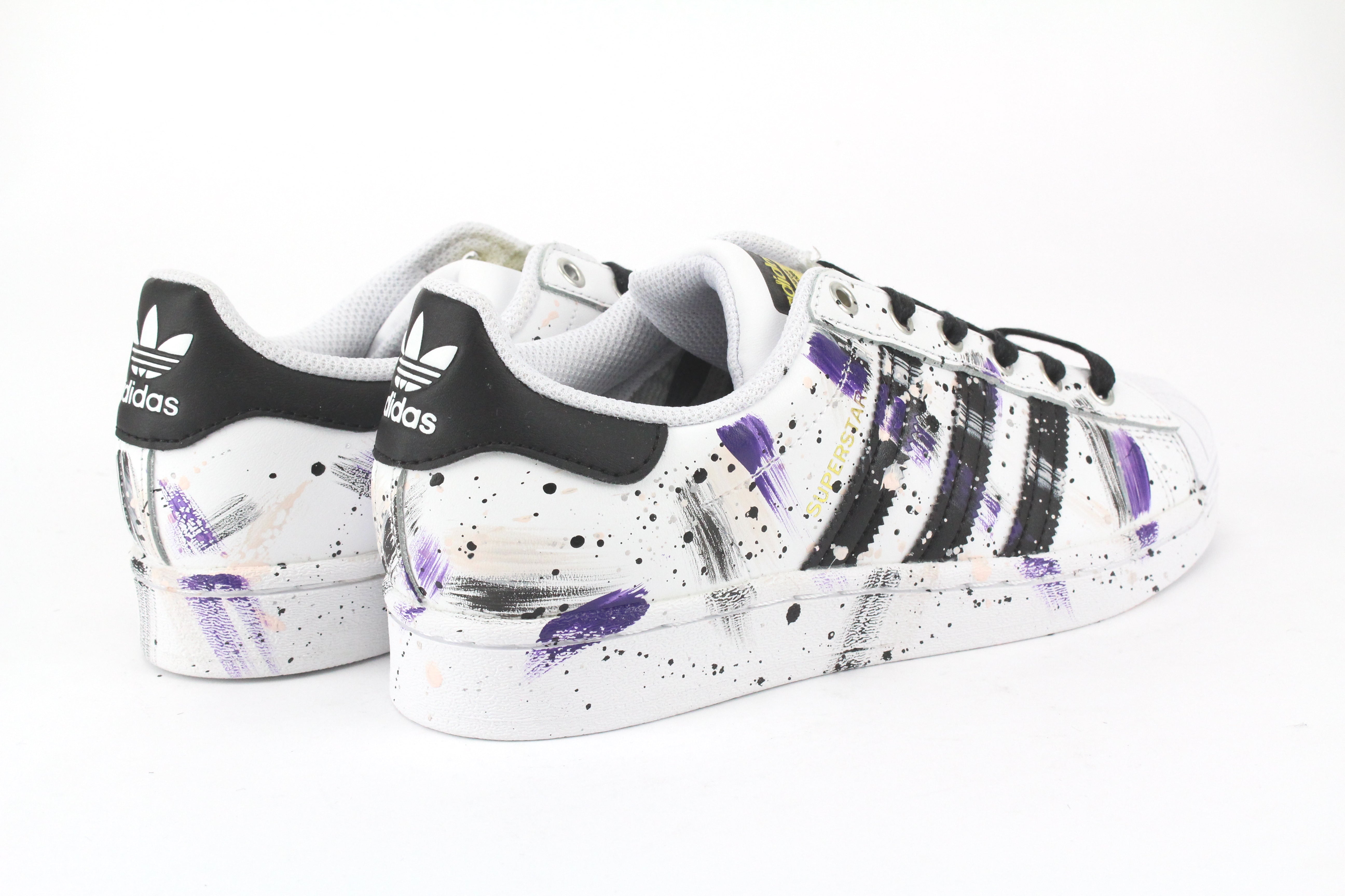 Adidas Superstar Purple/Black Vernice