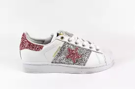 Adidas Superstar Stella Pink & Silver Glitter