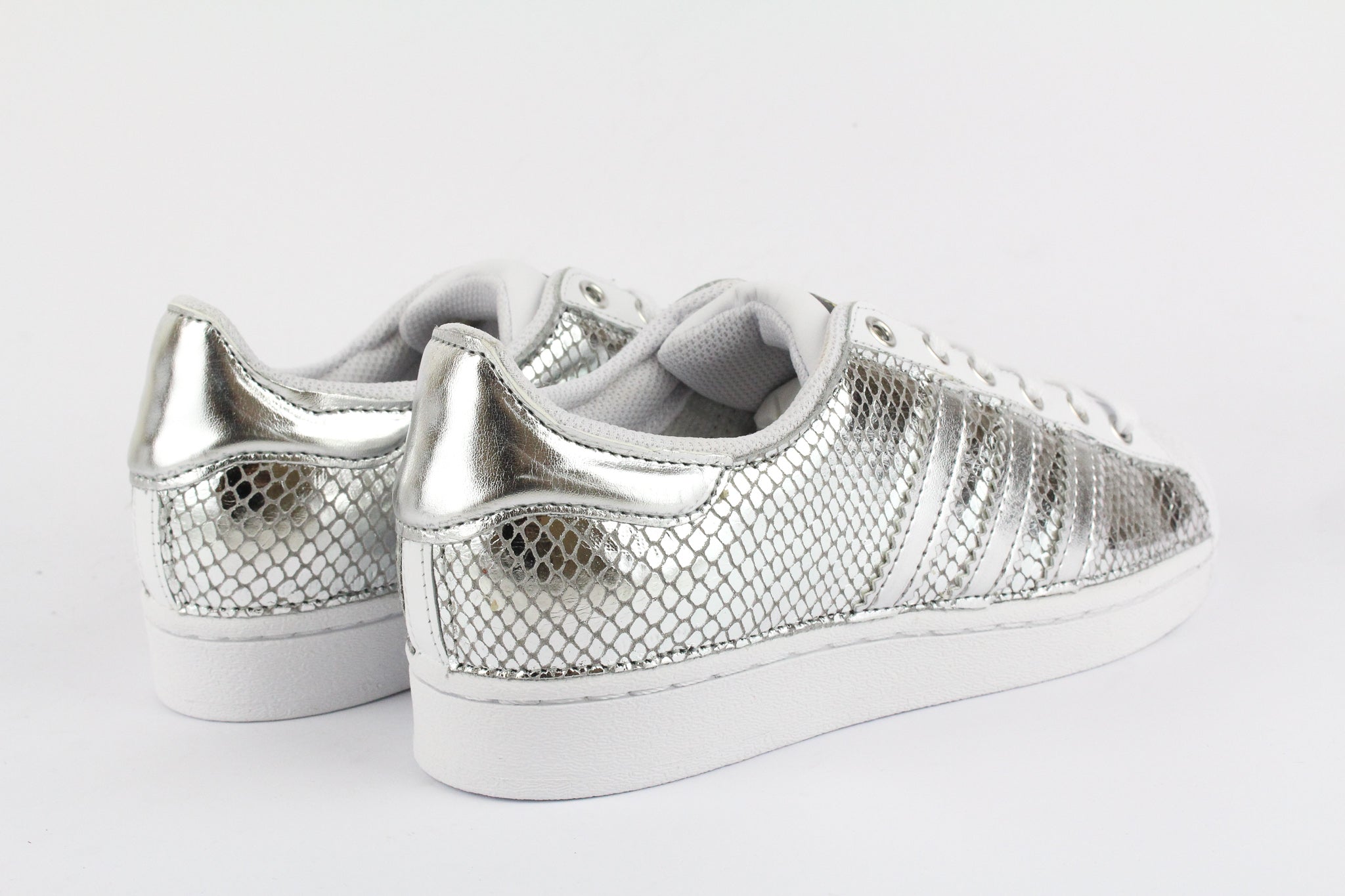 Adidas Superstar Total Silver Pitone Laminato