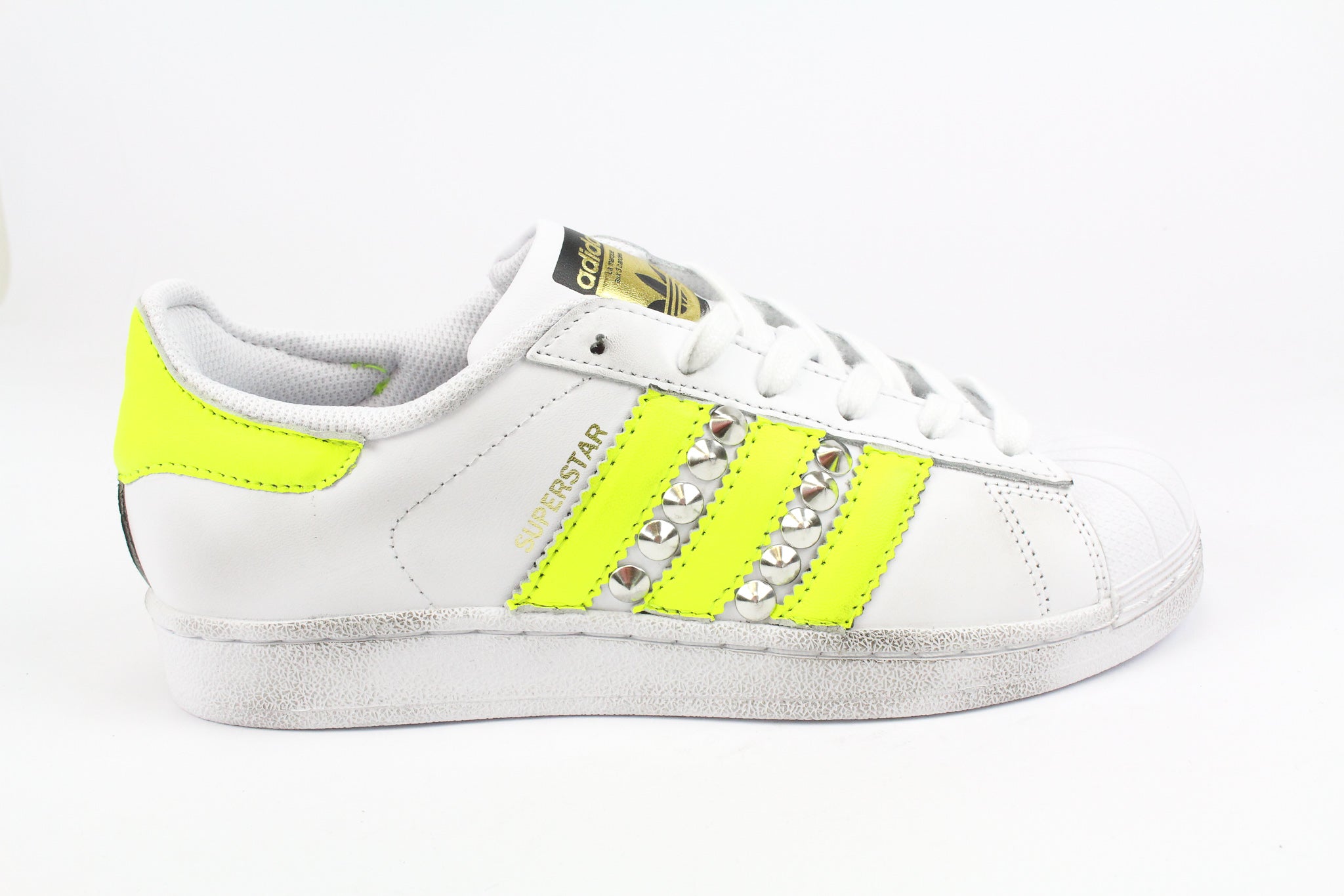 Adidas Superstar Yellow Fluo & Borchie