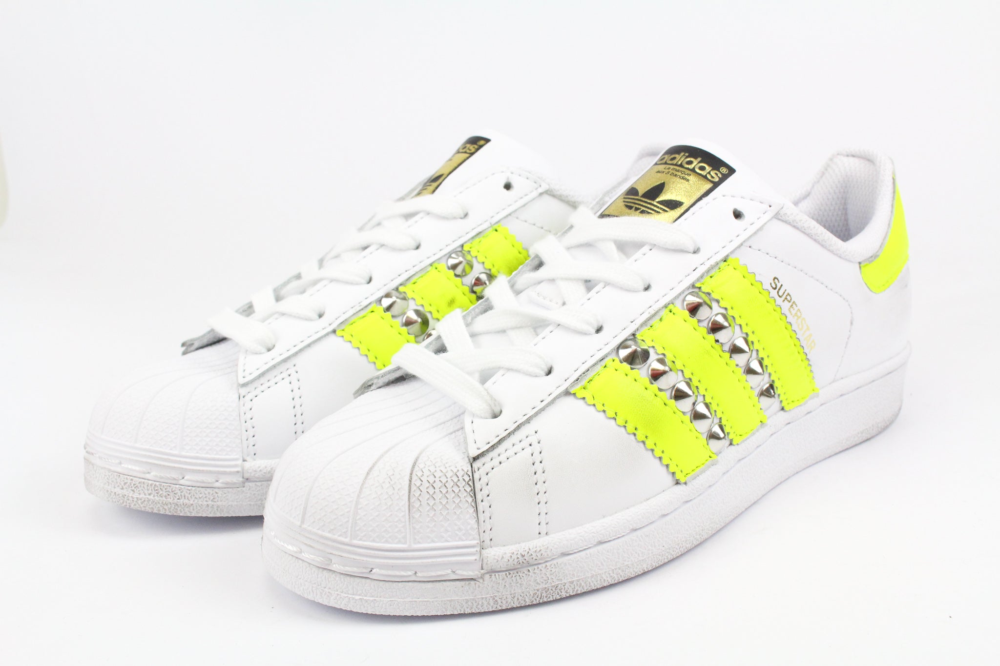 Adidas Superstar Yellow Fluo & Borchie