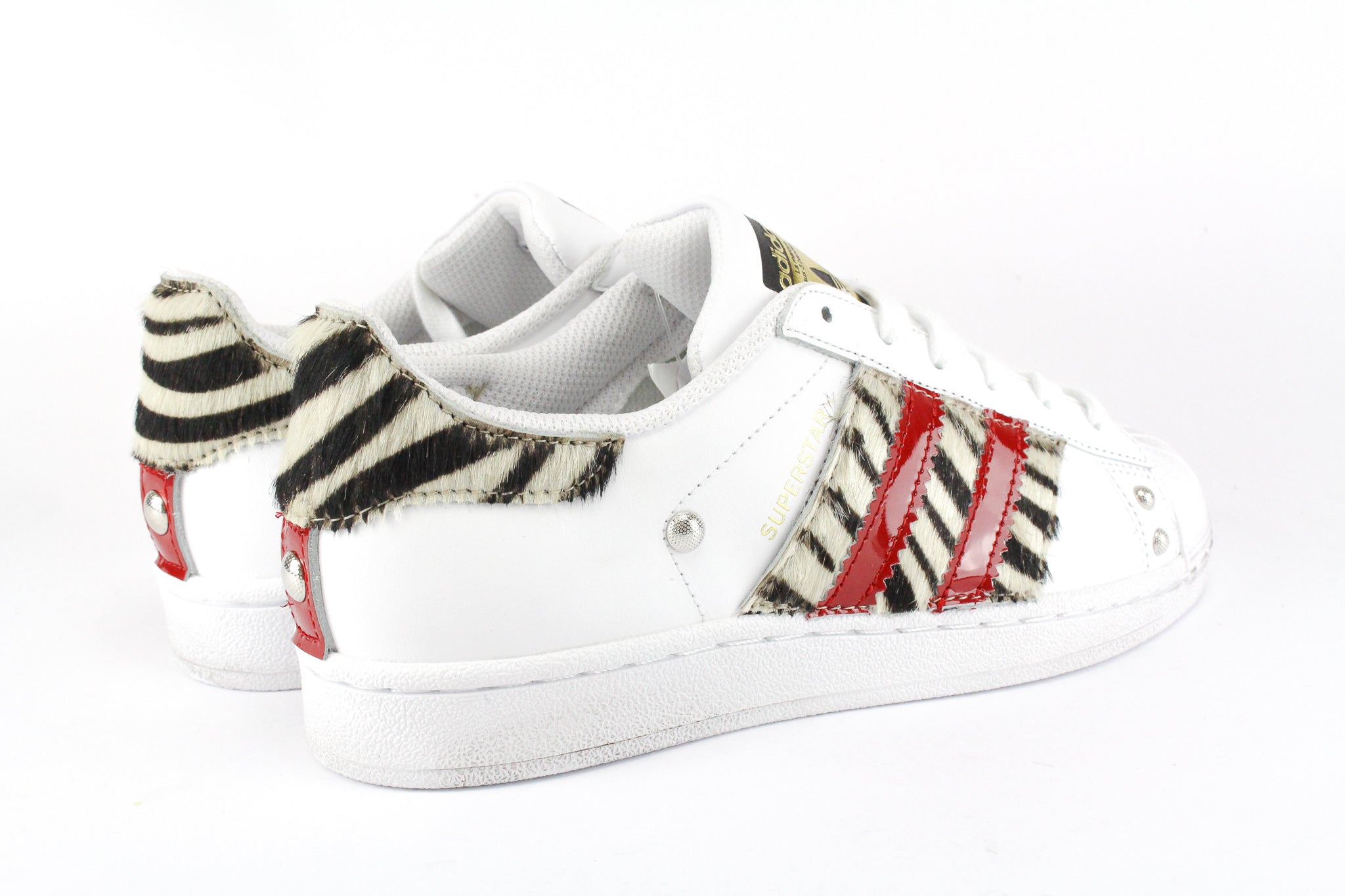 Adidas Superstar Zebrate & Vernice Rossa