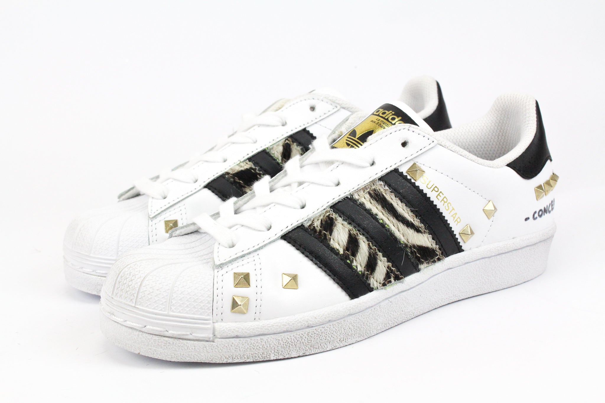 Adidas Superstar Zebrate Borchie & Graffiti