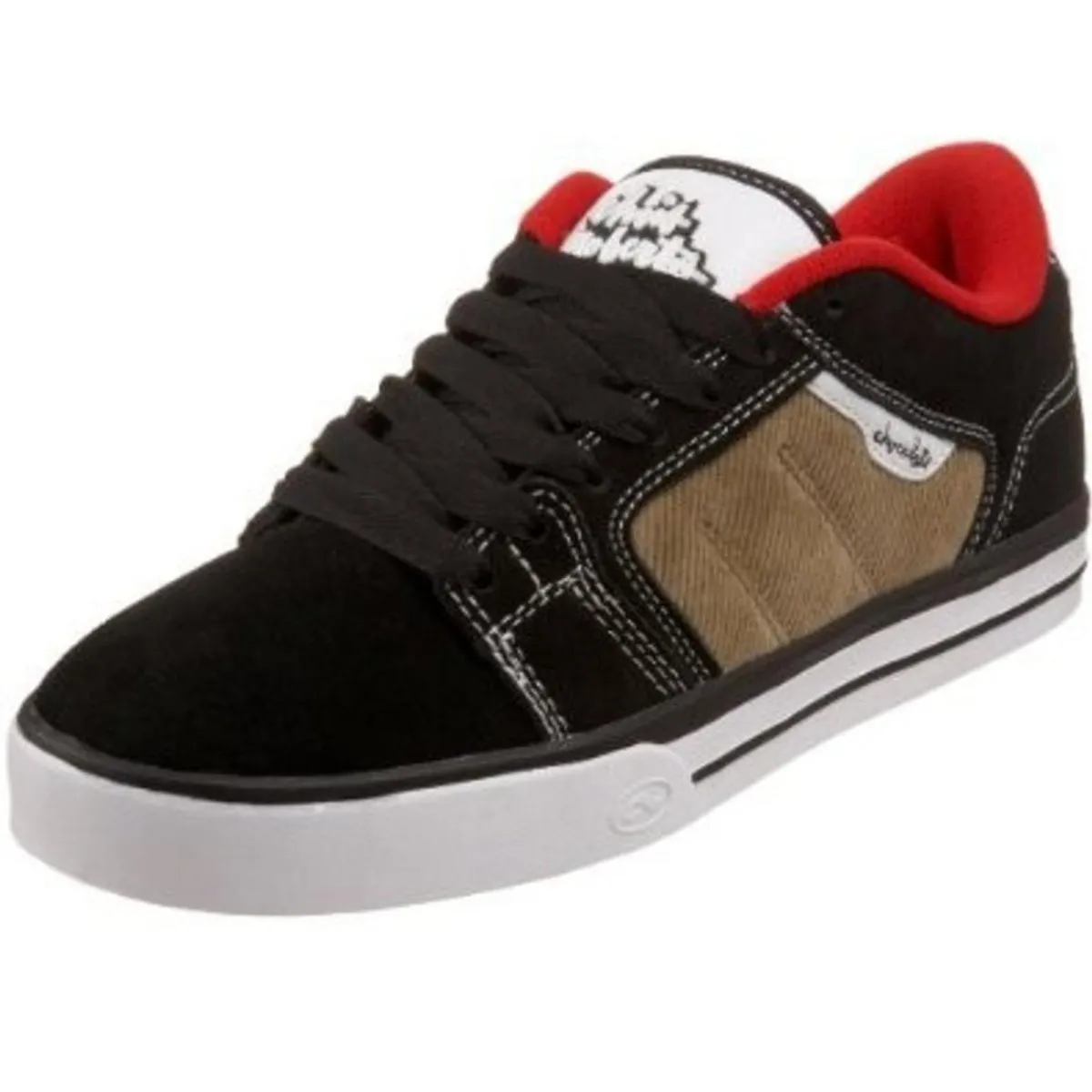 Adio Crane Skate Shoes Kids Black / White / Tan