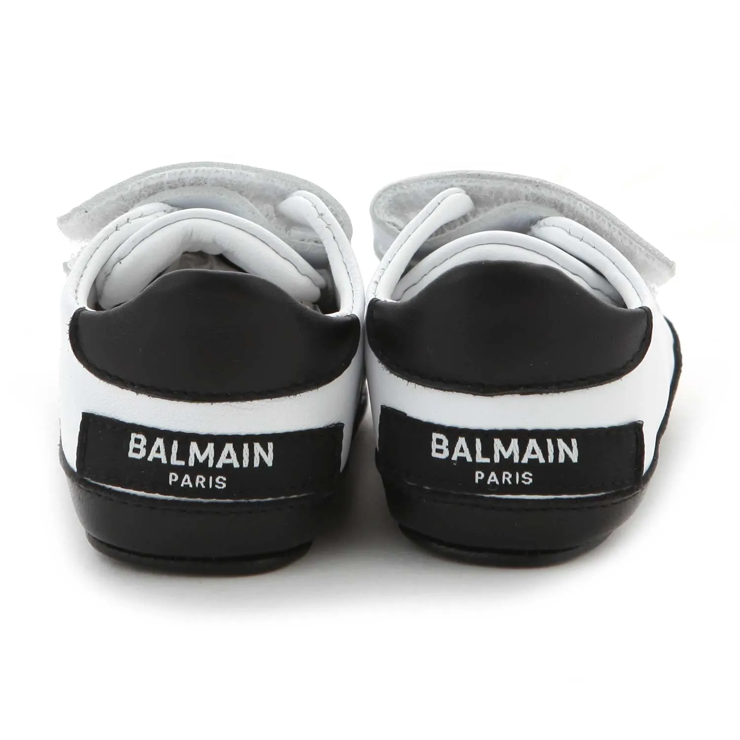 Balmain Unisex Black And White Baby Sneaker Shoes