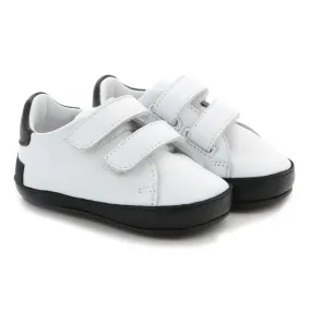 Balmain Unisex Black And White Baby Sneaker Shoes