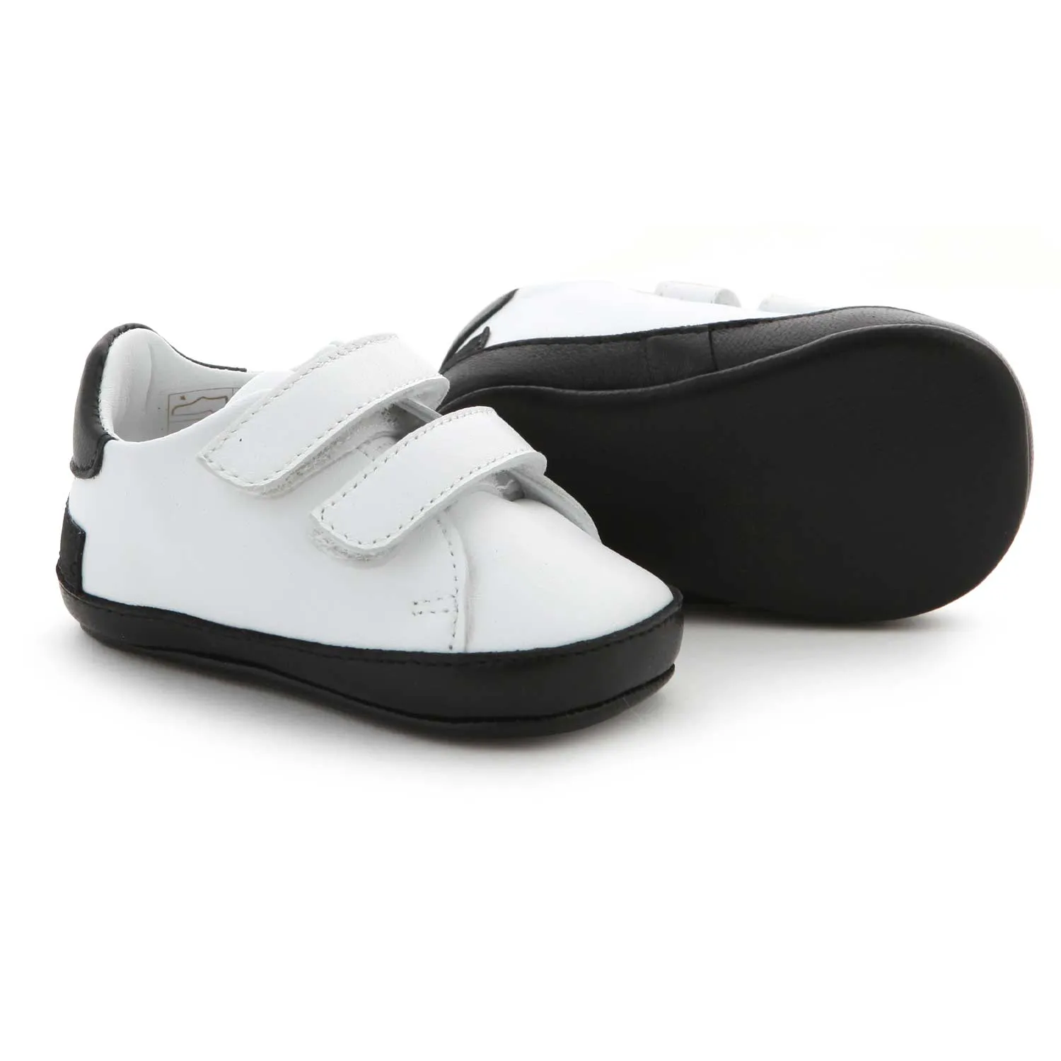 Balmain Unisex Black And White Baby Sneaker Shoes