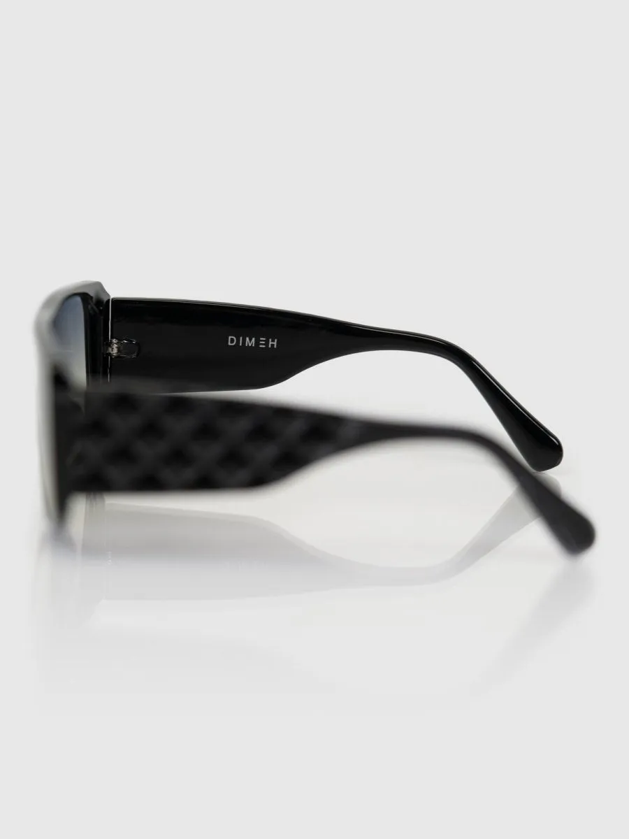 BLACK CUSHION SUNGLASS