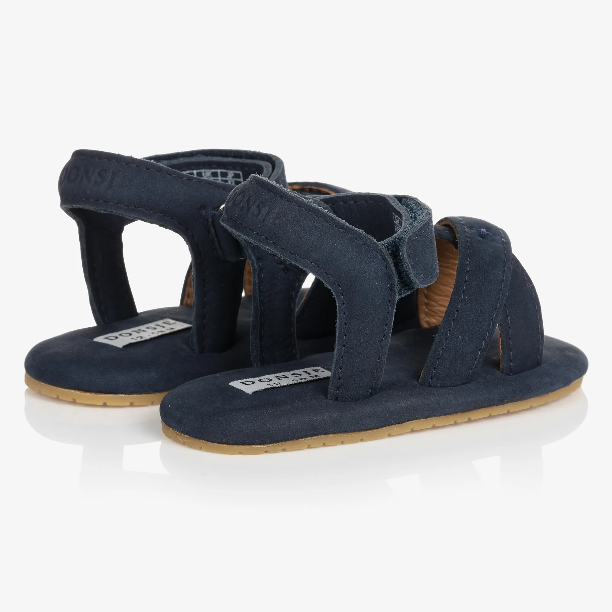 Blue Suede Baby Sandals