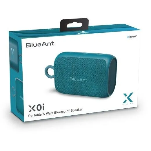 BlueAnt Mini X0i Bluetooth Speaker Portable 6 Watt 13 Hours Ocean Blue