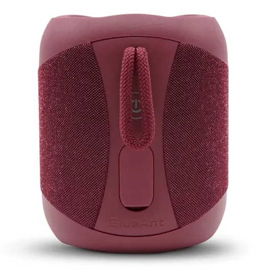 BlueAnt X1i Portable Bluetooth Speaker Compact 14W 10 Hours Play Time Crimson Red