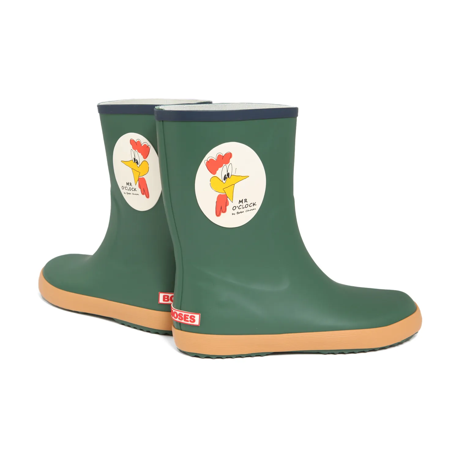 Bobo Choses Dark Green Rubber Boots For Boy And Girl