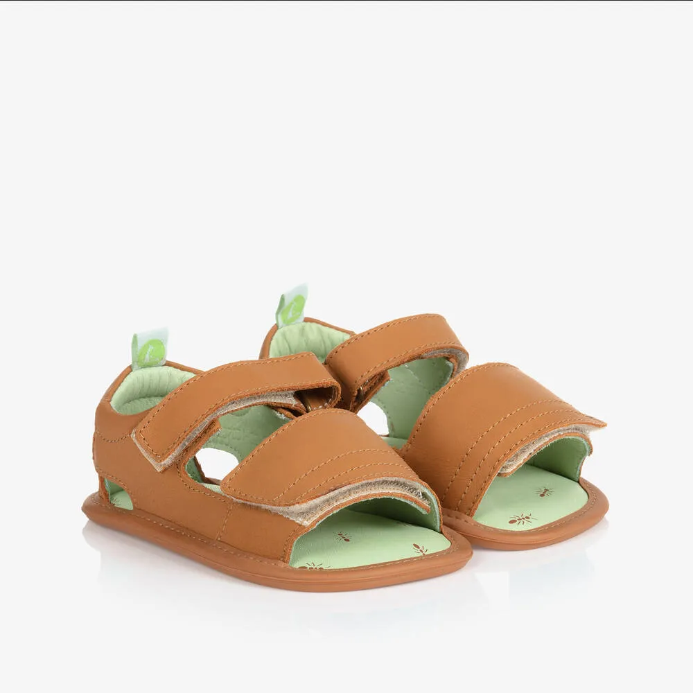 Brown Leather Baby Sandals