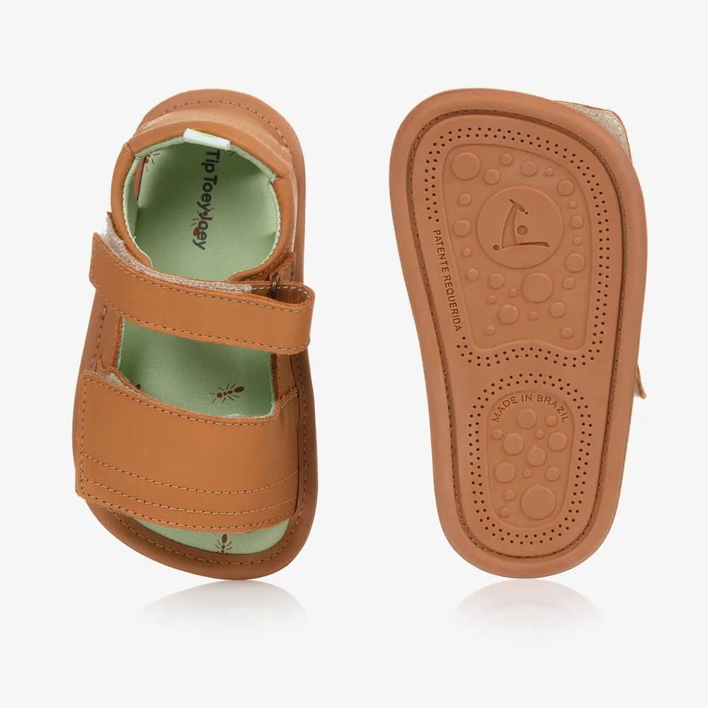 Brown Leather Baby Sandals