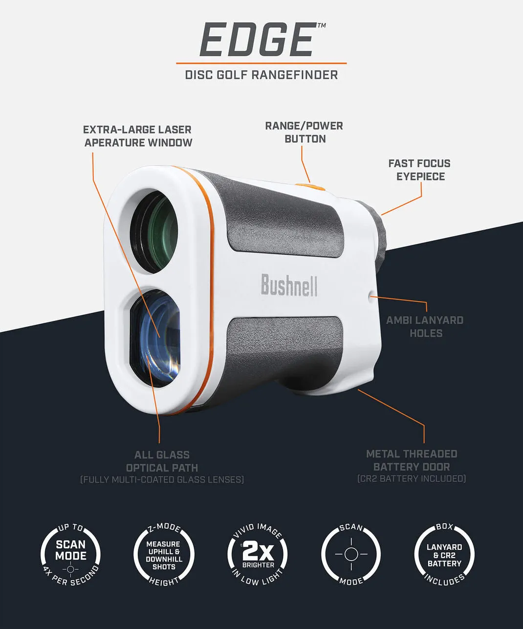 Bushnell Edge Disc Golf Laser Rangefinder