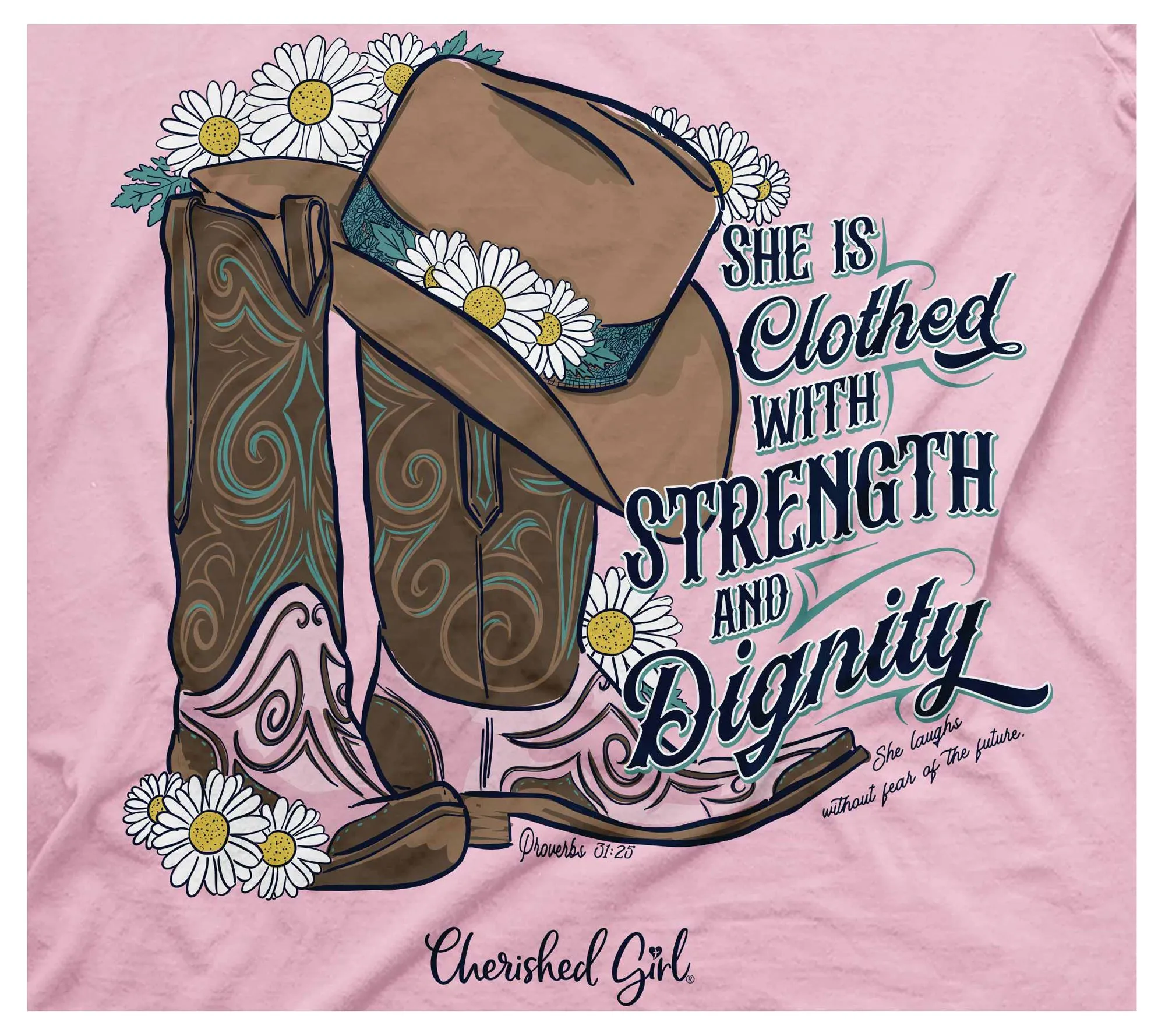 Cherished Girl Adult T - Strength Boots