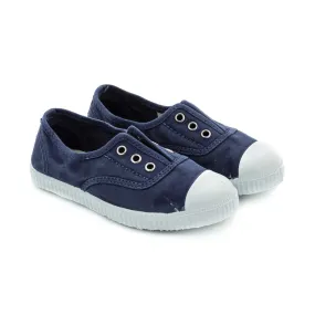 Chipie Unisex Blue Canvas Sneaker For Baby And Teen