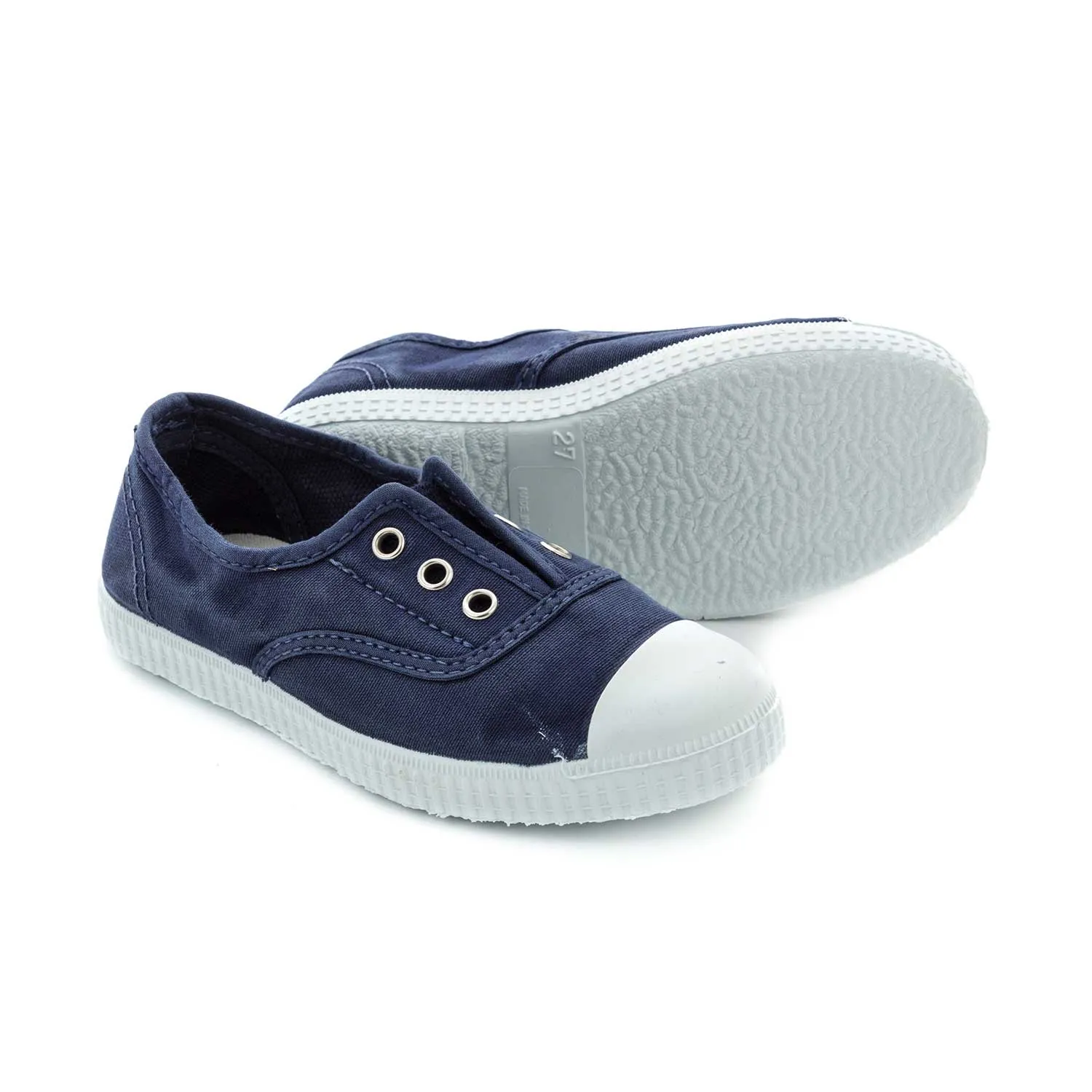 Chipie Unisex Blue Canvas Sneaker For Baby And Teen