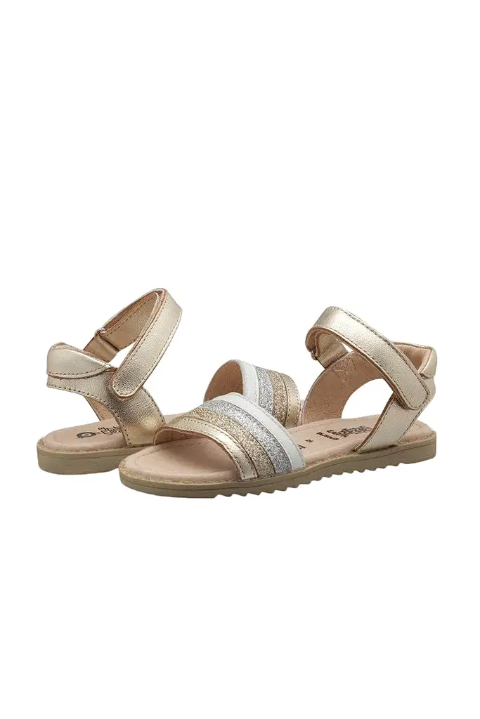 Colour Pot Sandals - Gold