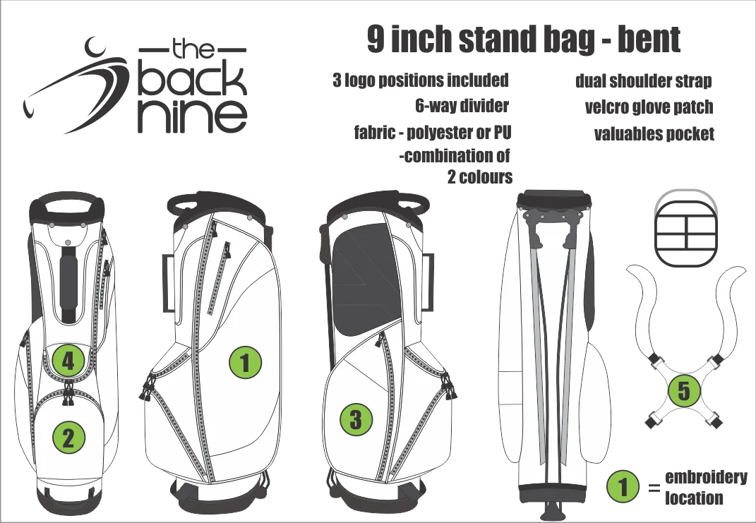 Custom 9 Stand Bag - Bent