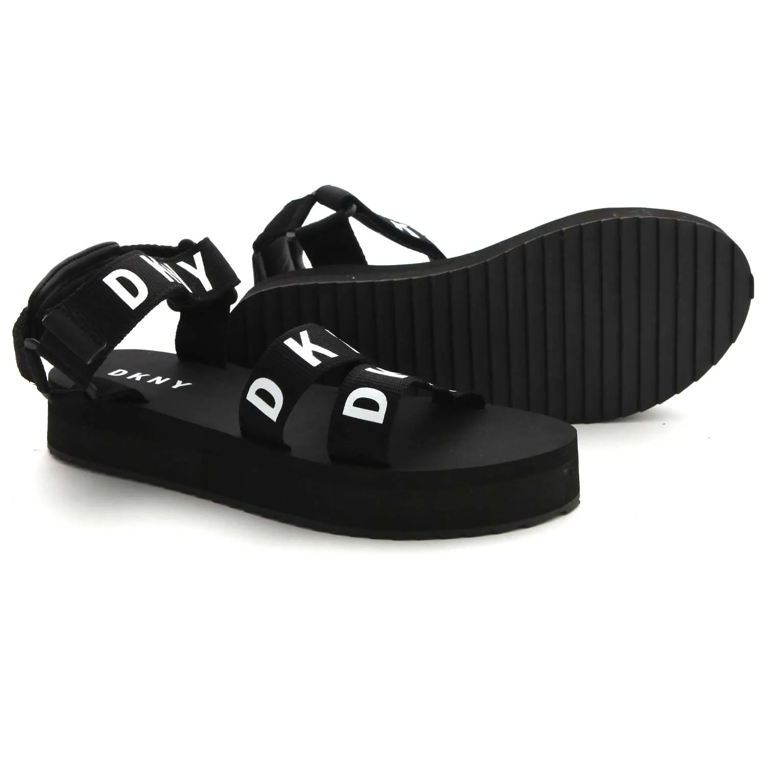 Dkny Girl Black And White Sandals