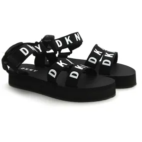 Dkny Girl Black And White Sandals