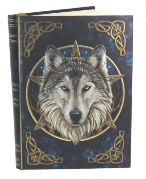 Embossed wolf ‘wild one’ journal 17cm