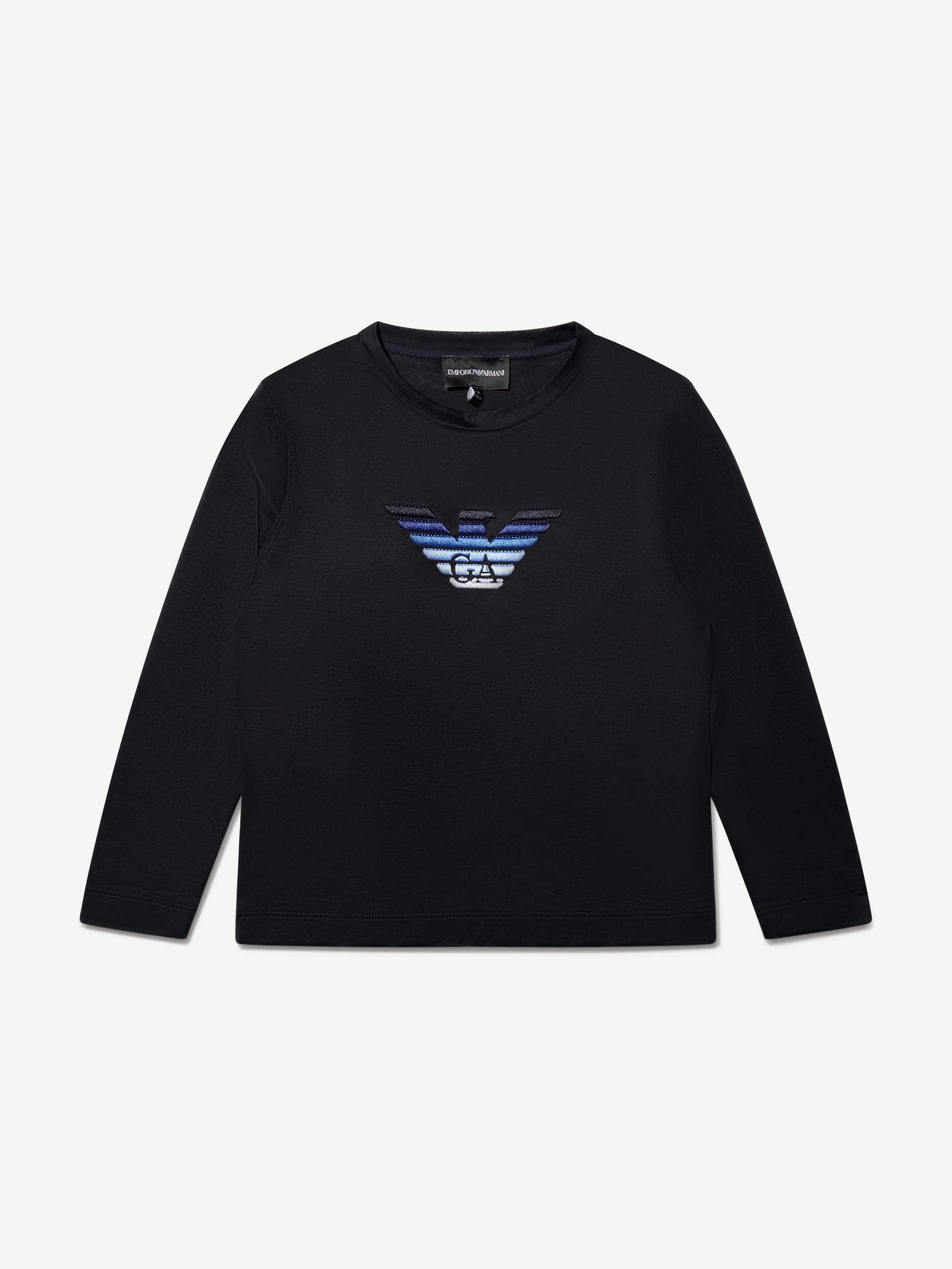 Emporio Armani - Boys Long Sleeve Eagle Graphic T-Shirt | Childsplay Clothing