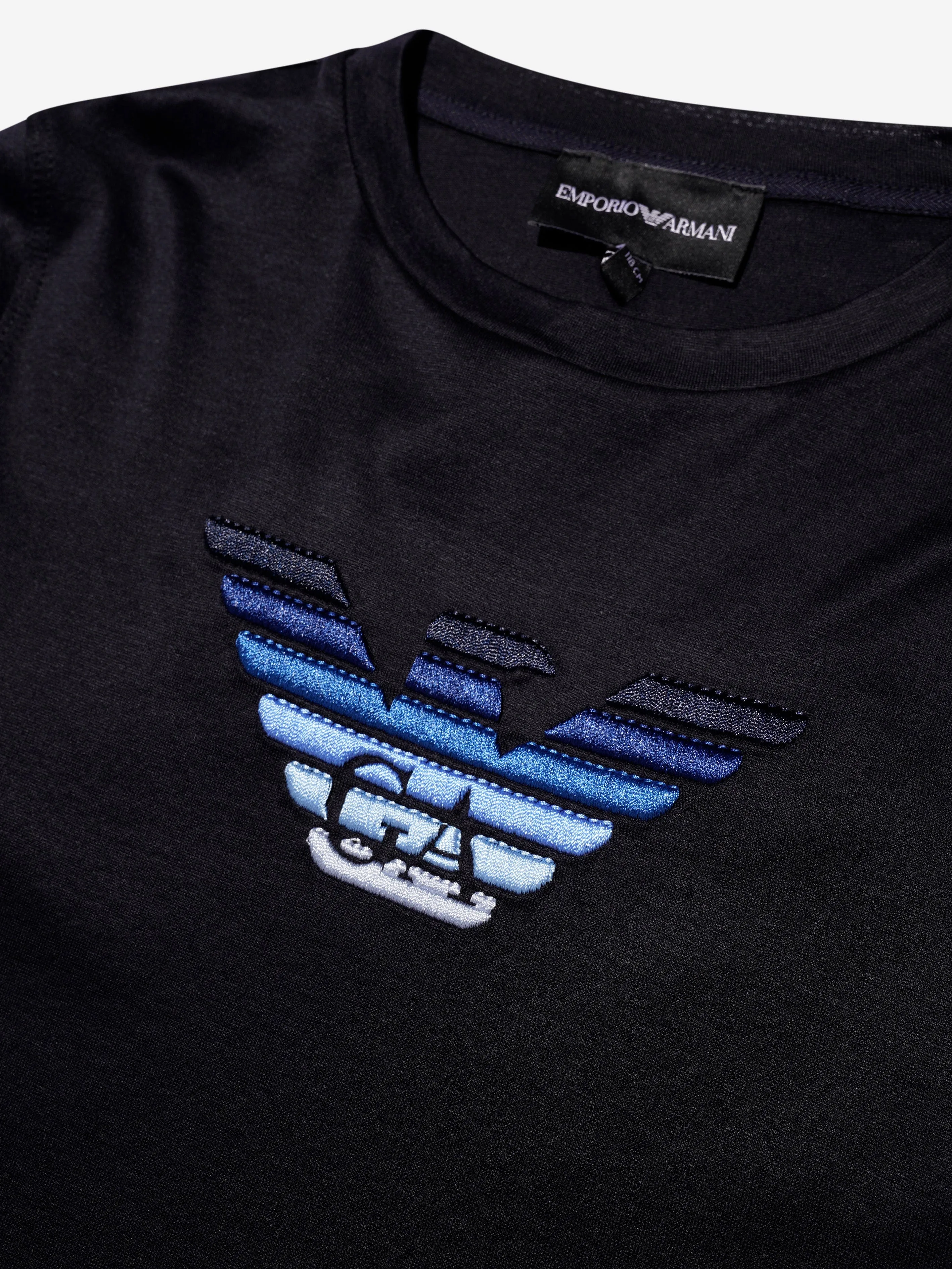 Emporio Armani - Boys Long Sleeve Eagle Graphic T-Shirt | Childsplay Clothing