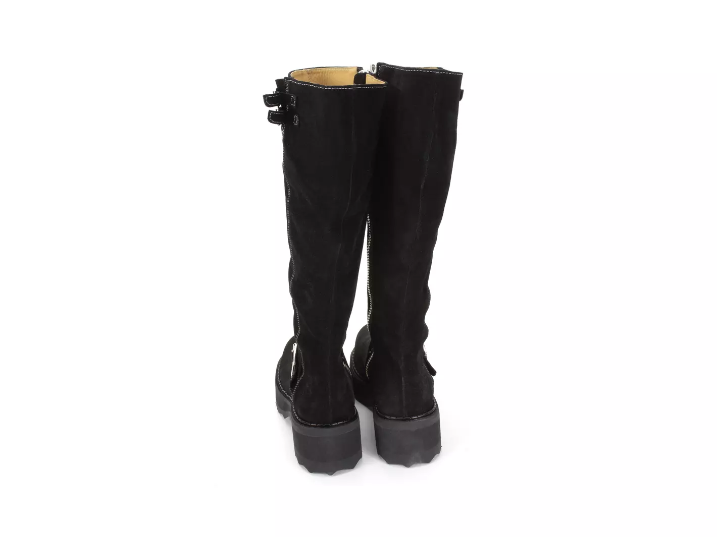 F-Shoe Hi Bond Girl Tall Boots with Buckles