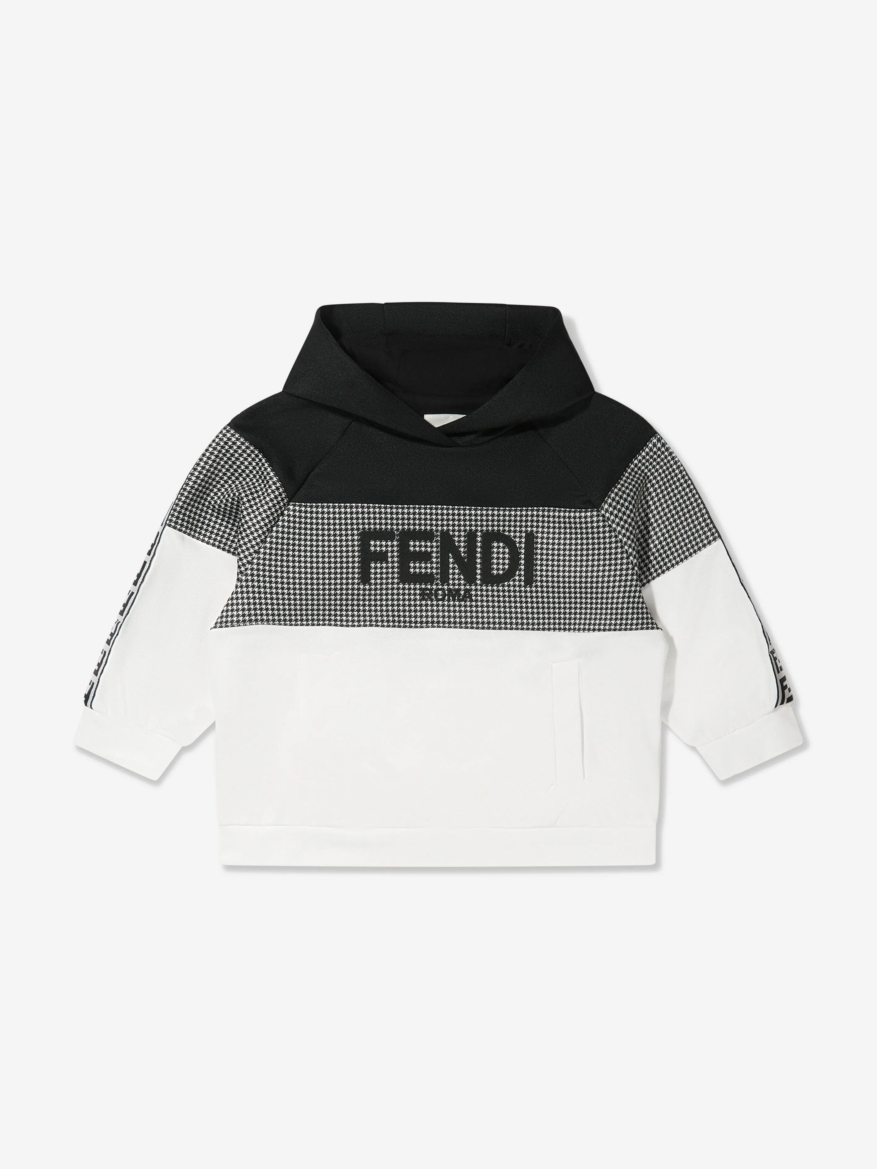 Fendi Kids - Boys Colour Block Dogtooth Hoodie | Childsplay Clothing