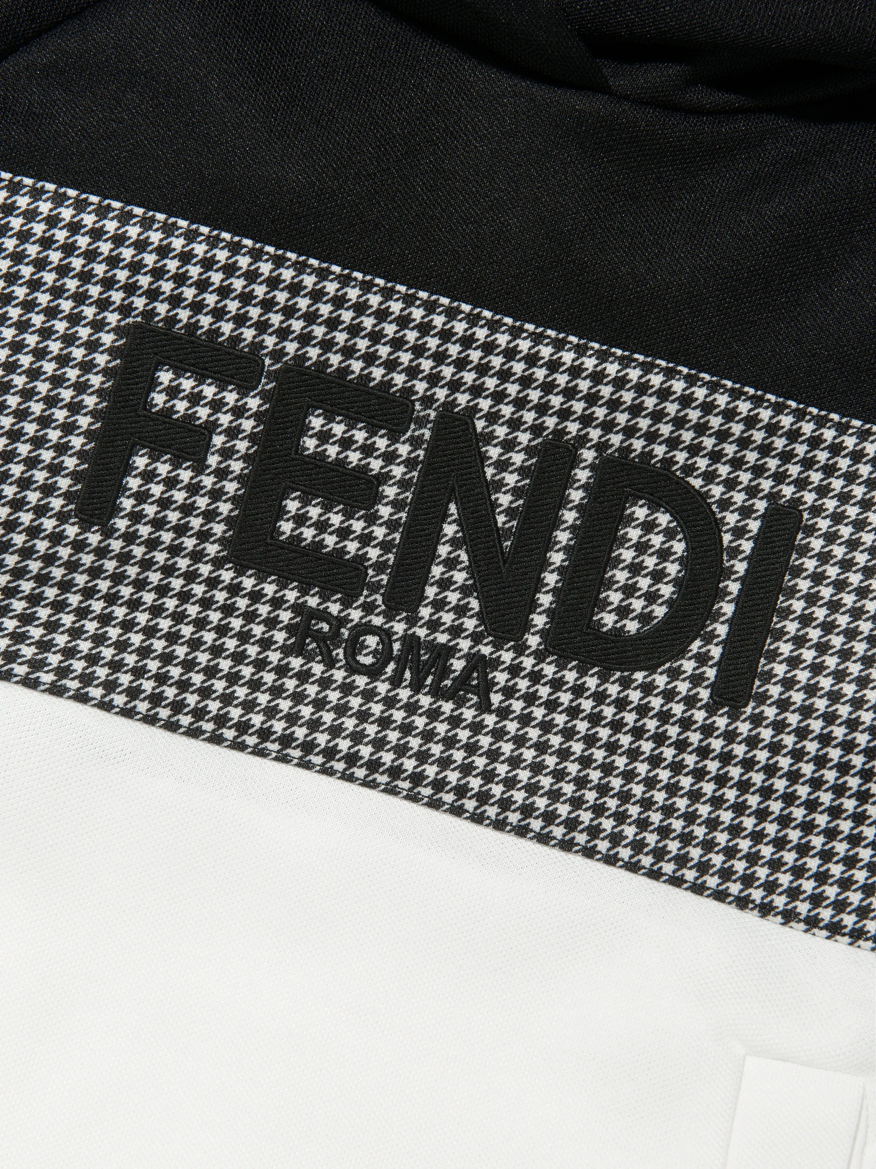 Fendi Kids - Boys Colour Block Dogtooth Hoodie | Childsplay Clothing