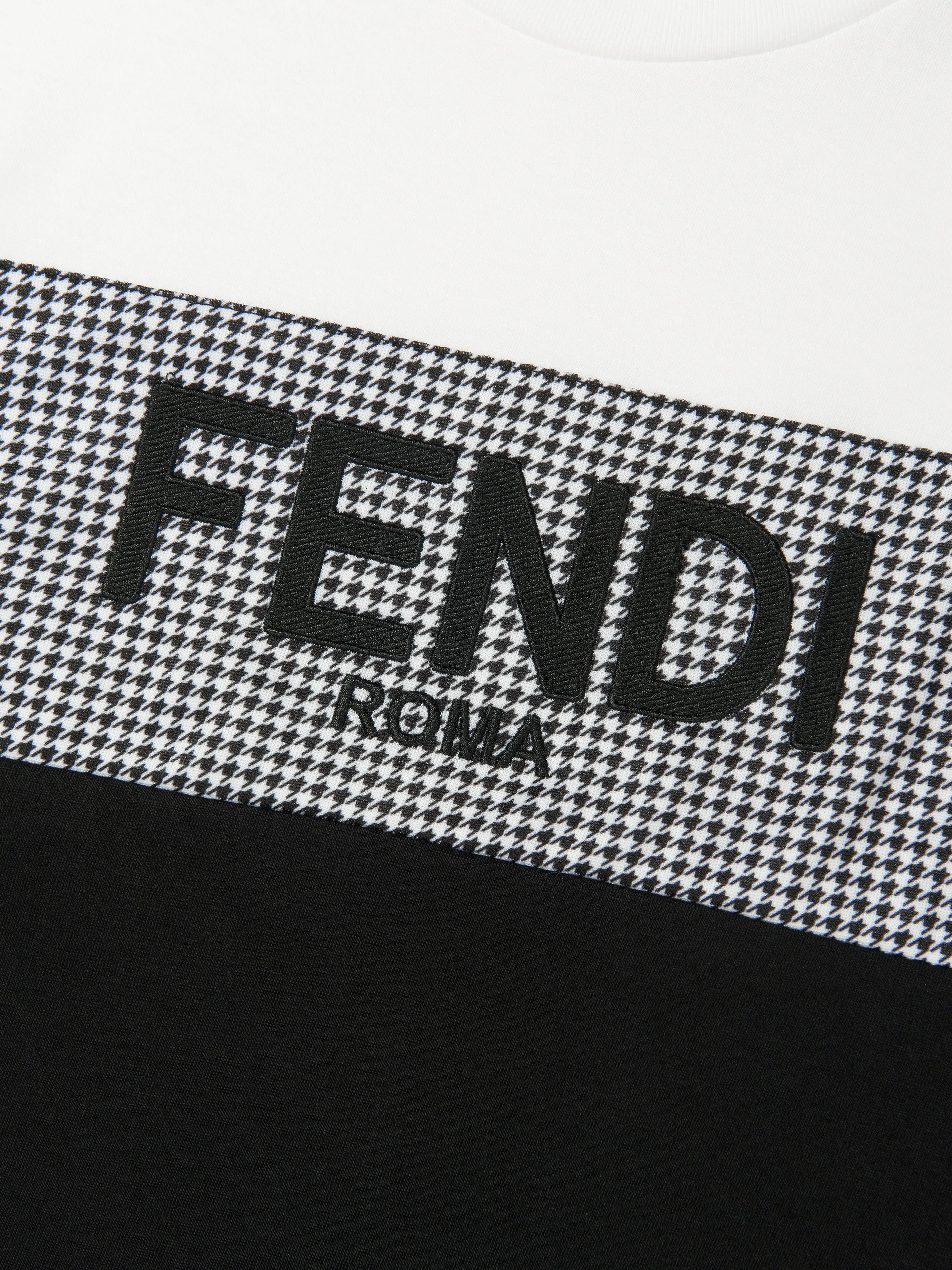 Fendi Kids - Boys Colour Block Dogtooth T-Shirt | Childsplay Clothing