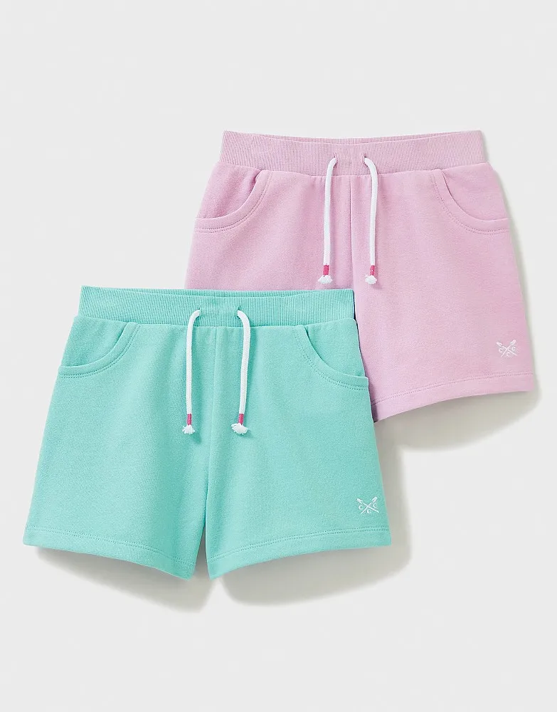 Girl's 2 Pack Jersey Shorts from Crew Clothing Company