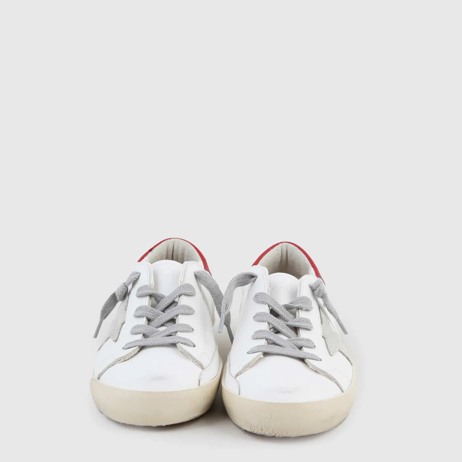 Golden Goose Sstar White, Red And Gray Sneaker For Boy