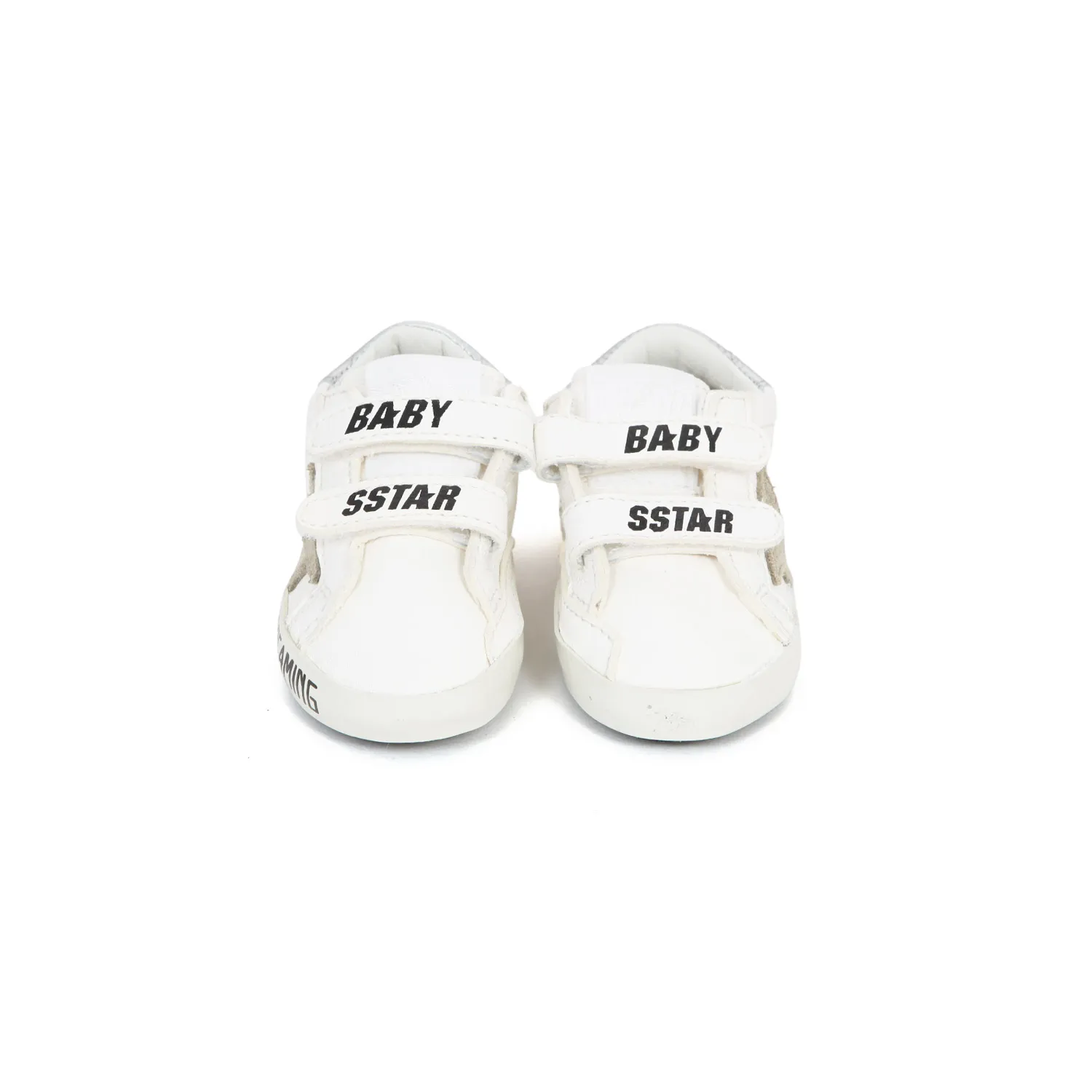 Golden Goose Unisex White Baby School Sneaker