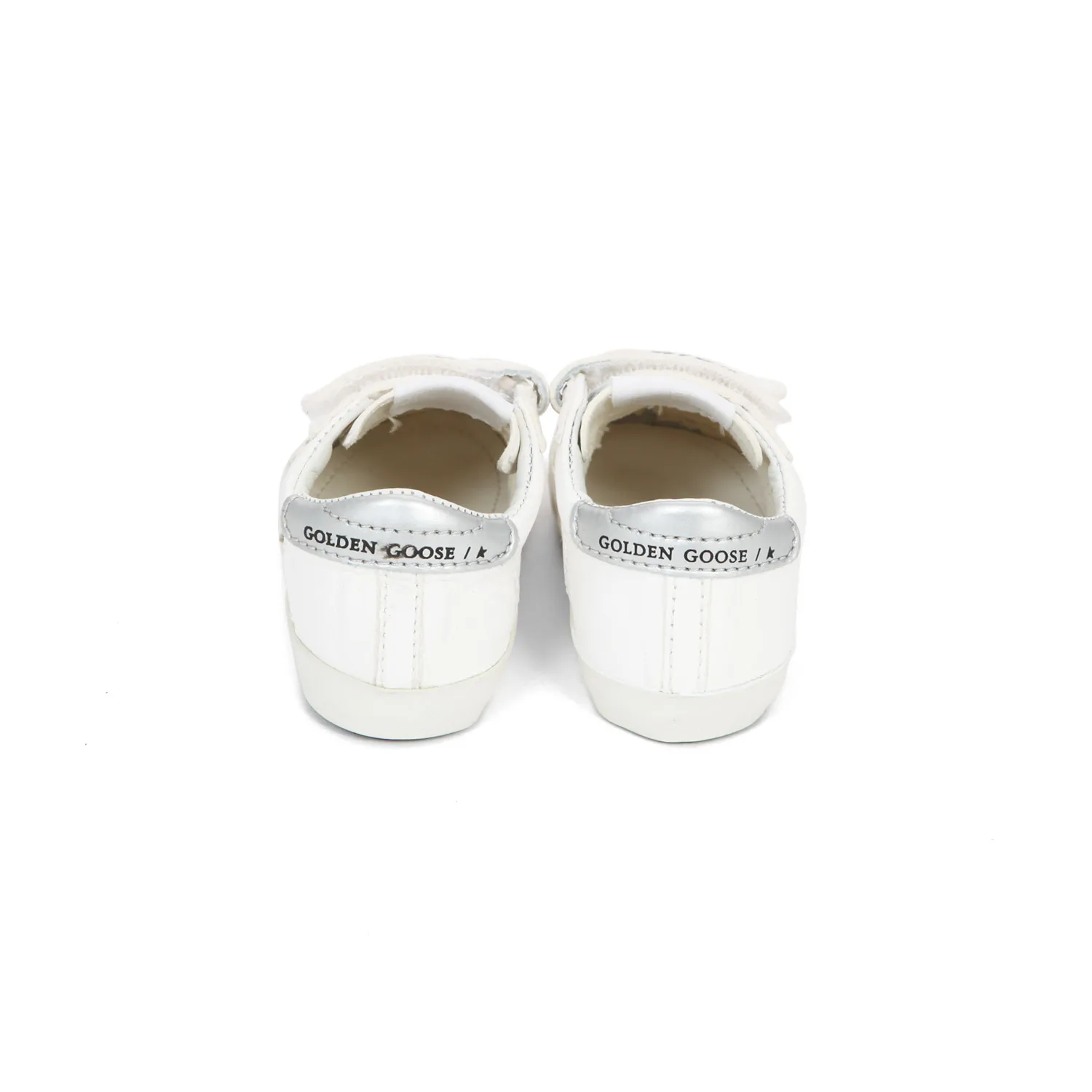 Golden Goose Unisex White Baby School Sneaker