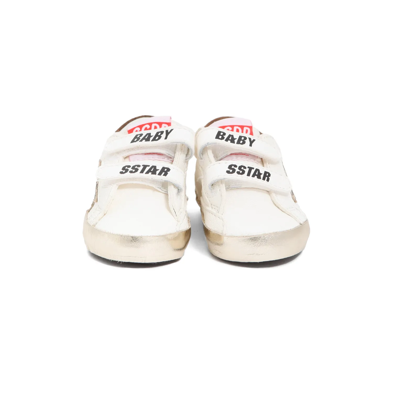 Golden Goose White And Beige Ggdb Sstar Sneaker For Baby Girl