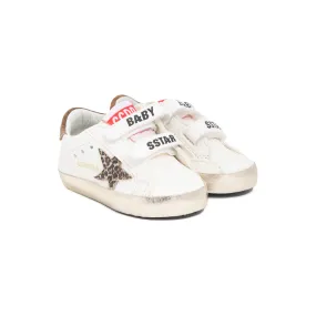 Golden Goose White And Beige Ggdb Sstar Sneaker For Baby Girl