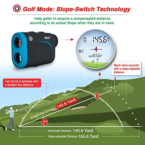 Golf Rangefinder - Laser Range Finder 1200 Yards with Slope Adjustment