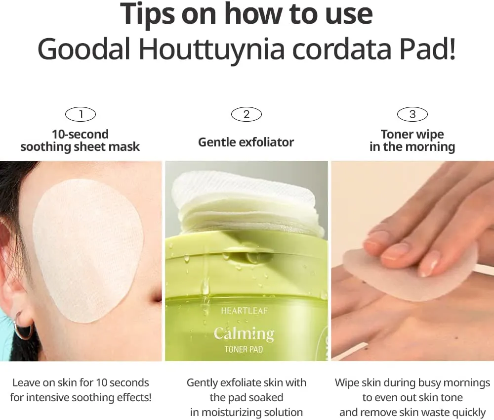 Goodal Houttuynia Cordata Calming Toner Pad - 70 Sheets